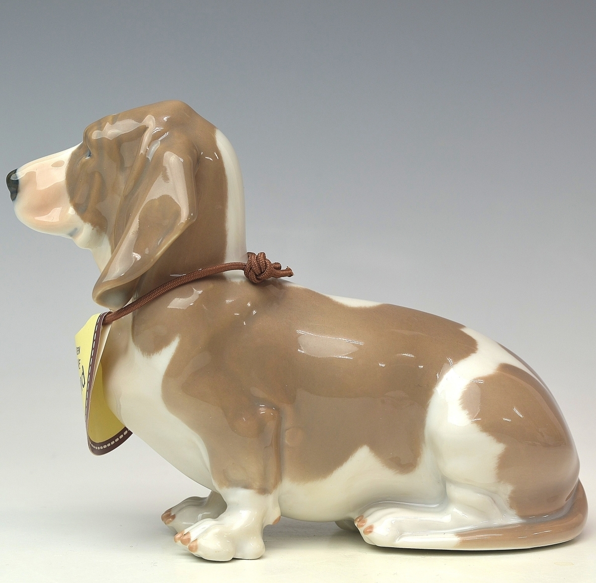 【趣楽】 西洋陶磁 ロイヤルコペンハーゲン 犬 置物 幅14cm 本物保証 X1671_画像7