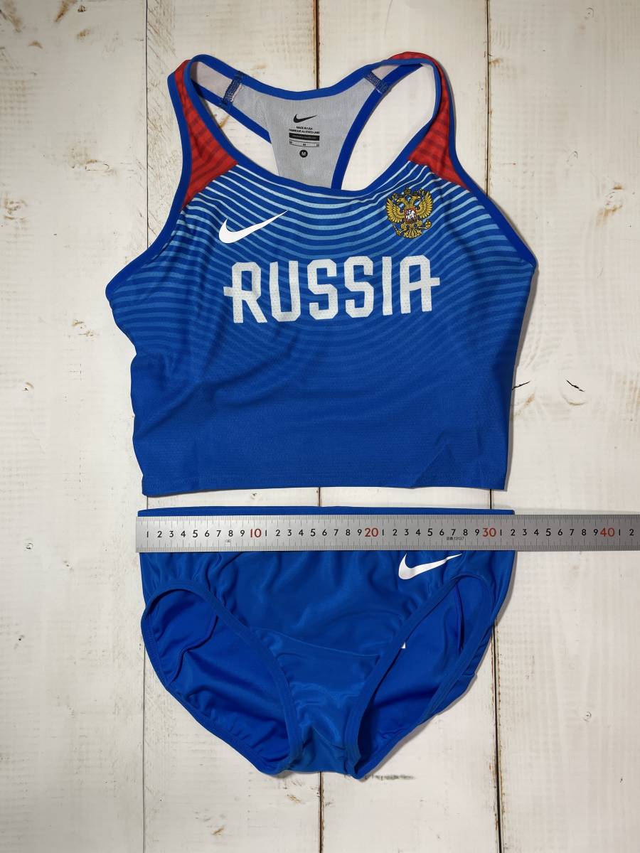 【即決】NIKE ナイキ ロシア代表 女子陸上 ユニフォーム レーシングブルマ 2018-2019年 海外M