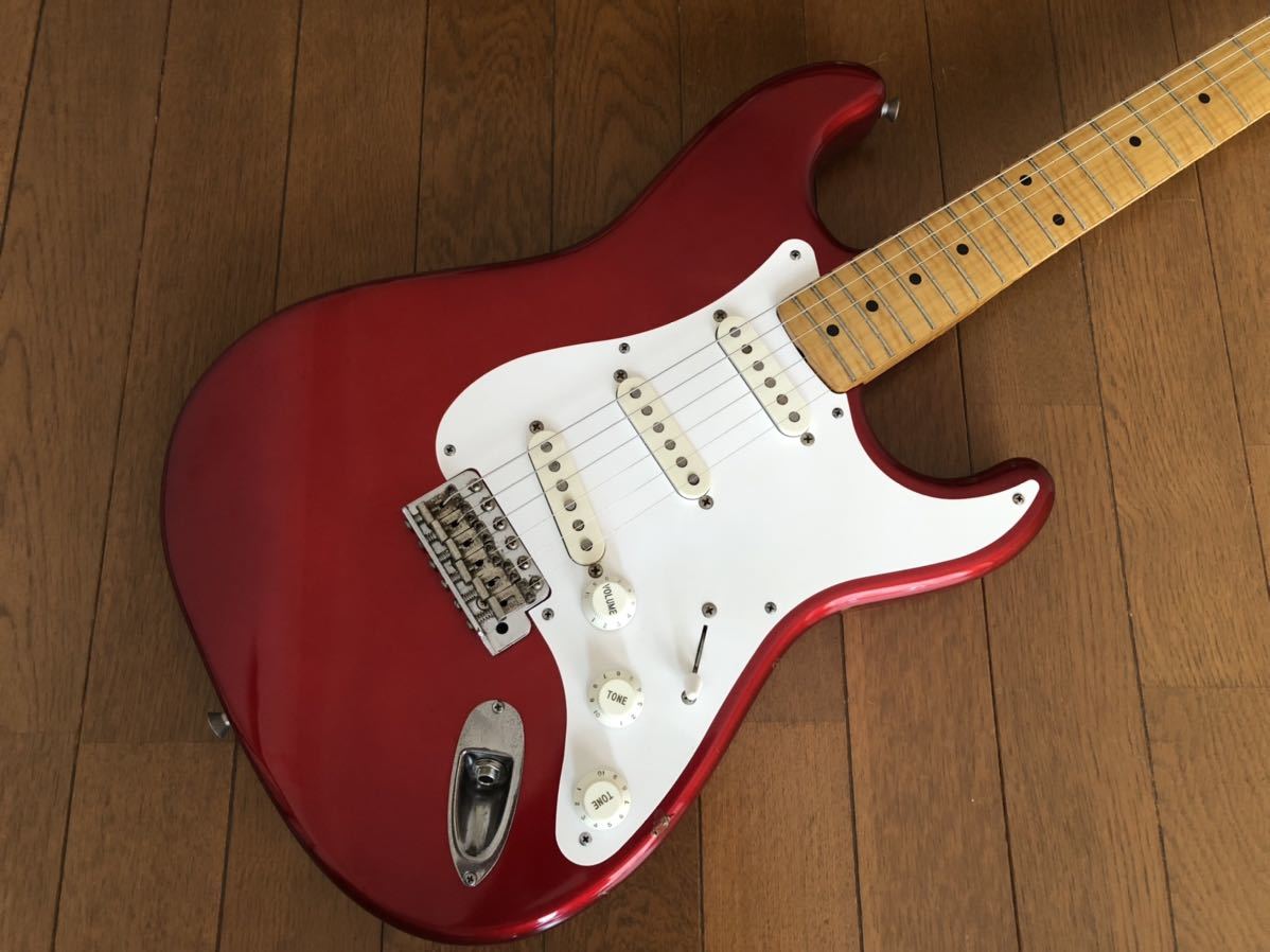[GT]Fender Japan ST 57-65AS CAR 人気のキャンディアップル・レッド フェンダー・ジャパン40周年記念モデル 限定品！フルオリジナル!_画像3