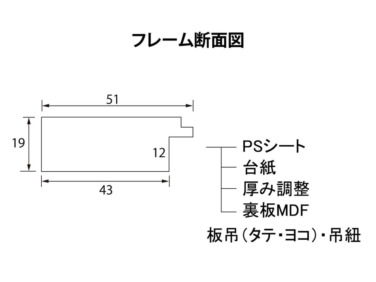 色紙額縁 樹脂製フレーム 風雅 ブラック 箱入_画像4