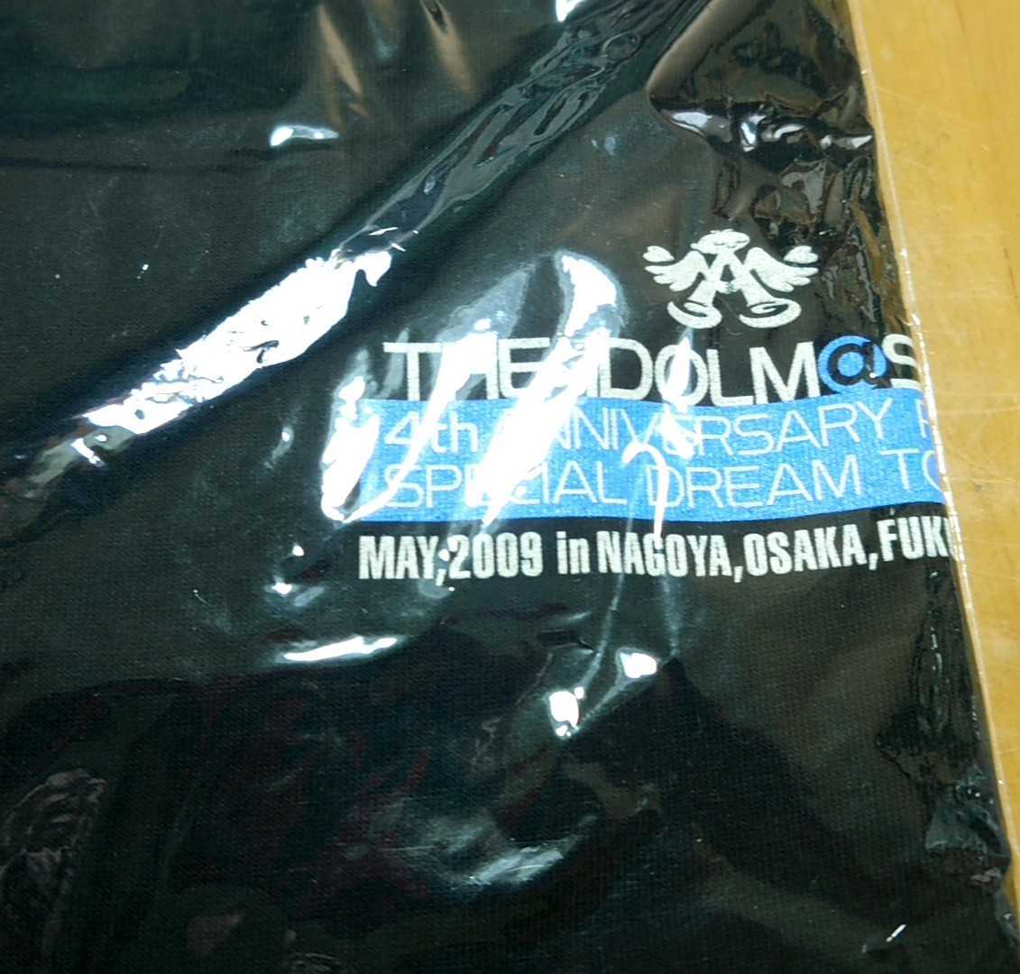 【匿名配送】【未使用品】THE IDOLM@STER 4th ANNIVERSARY PARTY SPECIAL DREAM TOUR'S!! 公式 Tシャツ XL 黒色の画像4