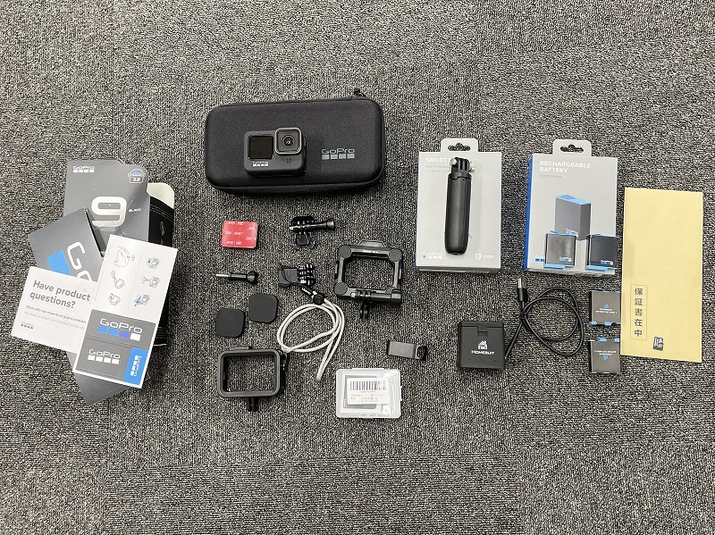 ゴープロ GoPro HERO9 BLACK ウェアラブル アクション ビデオ カメラ 付属品多数