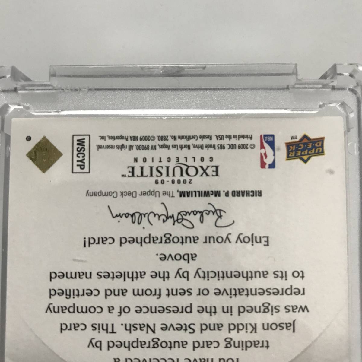 NBA JASON KIDD STEVE NASH DUAL AUTO 2008-09 UD EXQUISITE BASKETBALL ENSHRINEMENTS Autograph SIGNATURE /25 sheets limitation autograph autograph 