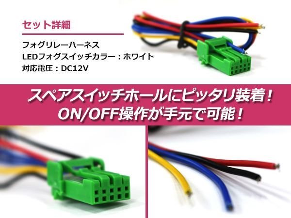 メール便 フォグランプ ON/OFF LED スイッチホール カバー パネル フリード GB3/4/GP3 社外 フォグランプの後付けに！ ホンダAタイプ_画像3