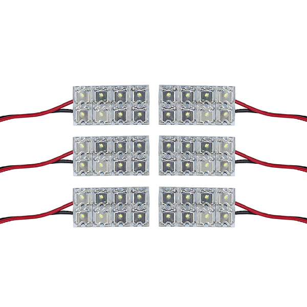 メール便送料無料 エリシオン RR1 LEDルームランプ FLUX 6Pセット 48発 ホンダ 室内灯 ルームライト 車内灯_画像1