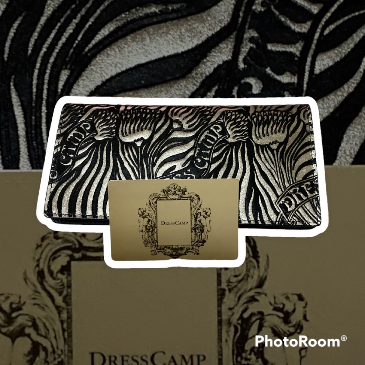 新品　DRESS CAMP（ドレスキャンプ）のレトロテイスト　ゼブラ柄　長財布