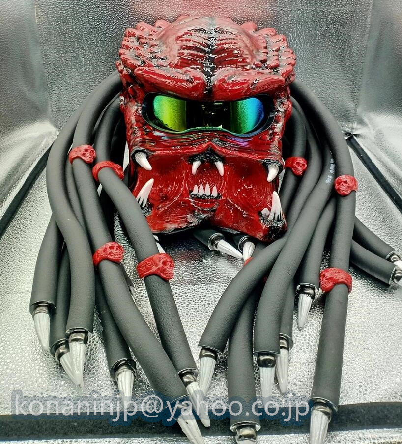 柔らかい 新入荷 3.5代目Predator 牙 プレデターヘルメット ジェット