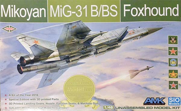 AMK/シオ・モデルス　AGMSIOK48002　1/48 MiG-31B/BS フォックスハウンド 「スペシャルエディション」