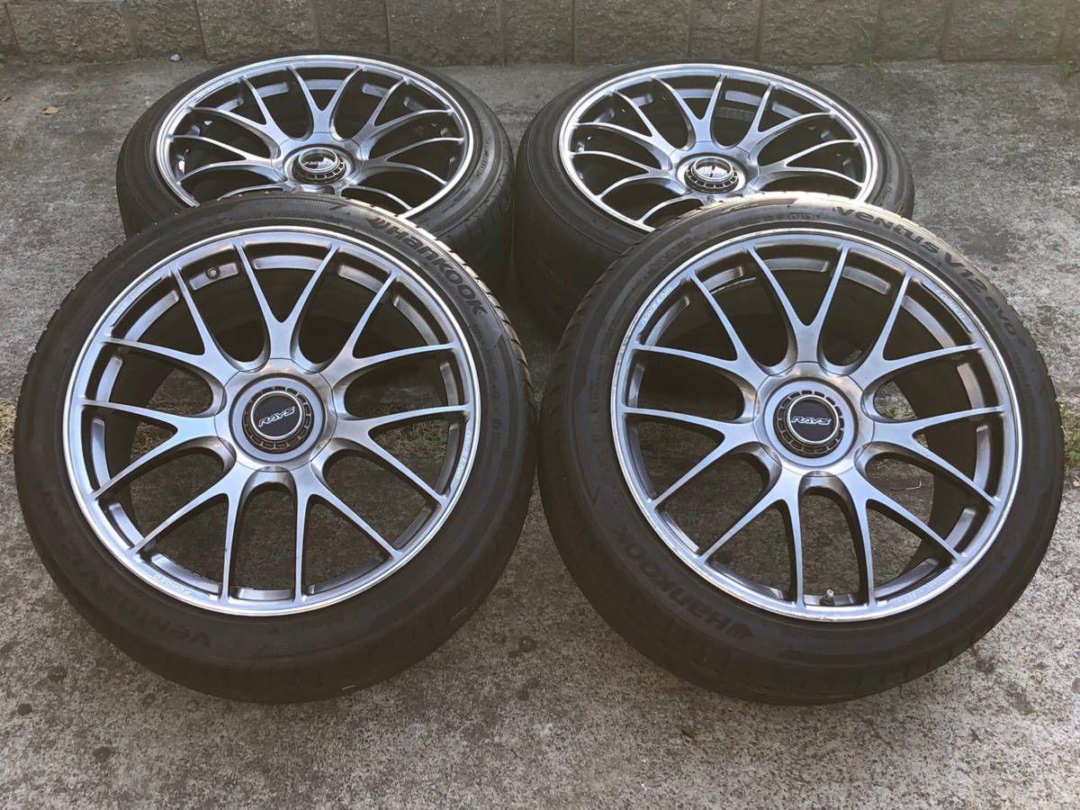 RAYS VOLKRACING G27 9.5j+38 10.5j+25 19インチ プリズムシルバー レイズ ボルクレーシング 鍛造 FORGED ヴォルクレーシング_画像2