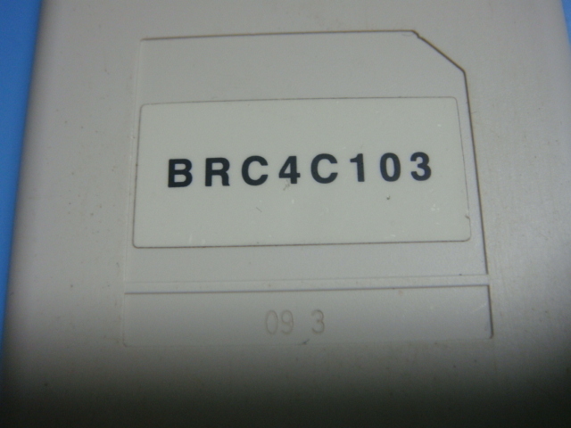 送料無料【スピード発送/即決/動作確認済/不良品返金保証】純正★ダイキン 業務用 パッケージ ワイヤレスリモコン BRC4C103 ＃Ａ5419_画像2