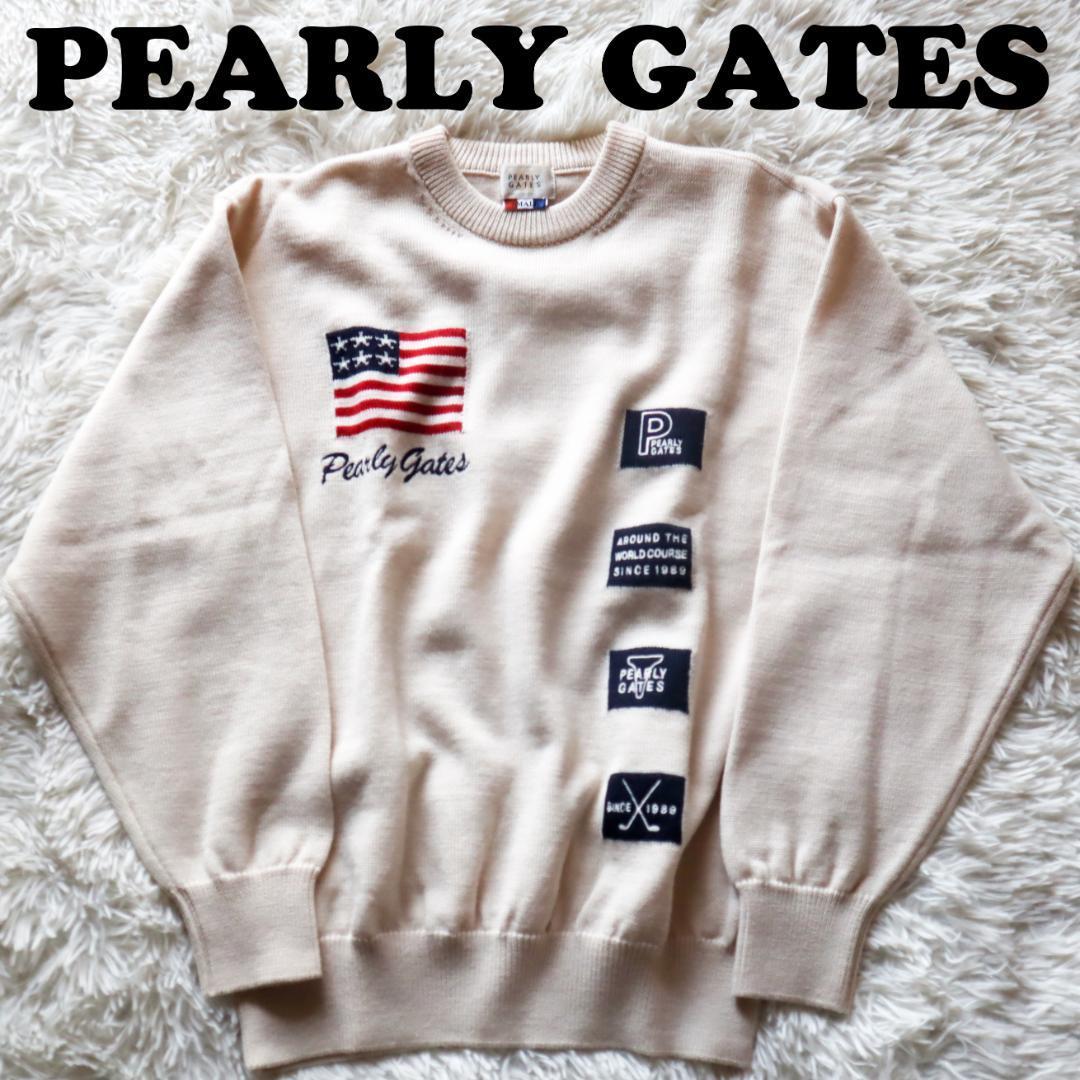 パーリーゲイツ PEARLY GATES ニット セーター ゴルフ 刺繍 ウール