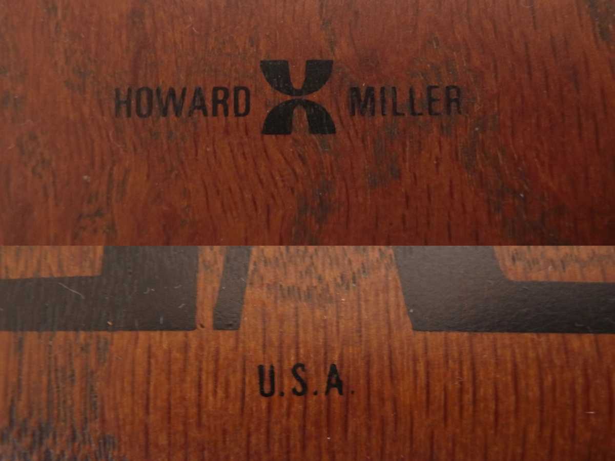 60s 70s Vintage HOWARD MILLER Nelson GEORGE часы USA America производства Roman numeral Mid-century EAMES Herman Miller VINTAGE