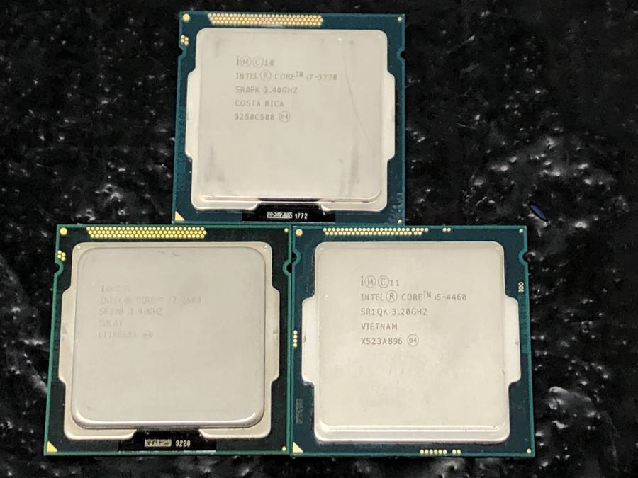 intel - CPU 計3枚セット まとめ売り CORE i7-3770 2600 i5-4460□現状