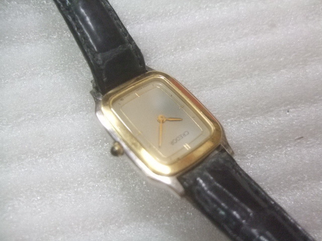 セイコー最高級クレドールK18金ベゼルレディースクオーツ腕時計動品　K859_画像5