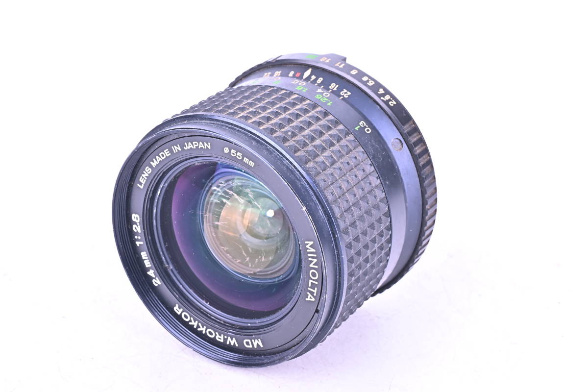 S5-5370 MINOLTA ミノルタ XG-E MD ROKKOR 24mm f/2.8 一眼レフフィルムカメラ マニュアルフォーカス_画像7