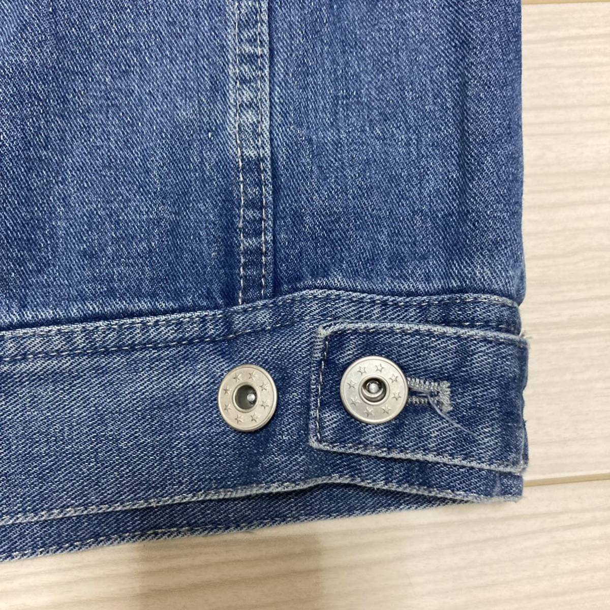 良品 ワールドワイドラブ ロック 刺繍 デニムジャケット 良品 ワールドワイドラブ ロック 刺繍 デニムジャケット