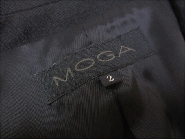 モガ MOGA ウールジャケット サイズ2 黒の画像2