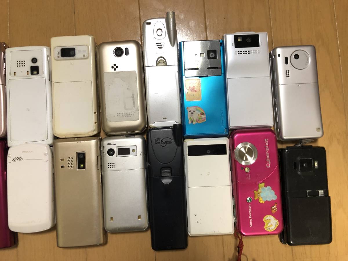 スマホ ガラケー 携帯電話 まとめ売り 37台セット ジャンク品 ♪-