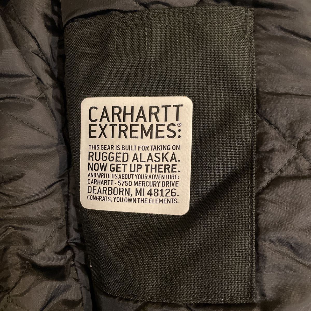 カーハート carhartt Extremes Coat エクストリームコートC55 ナイロンジャケット L ブラック SOUTHWEST AIRLINES企業ロゴ_画像9
