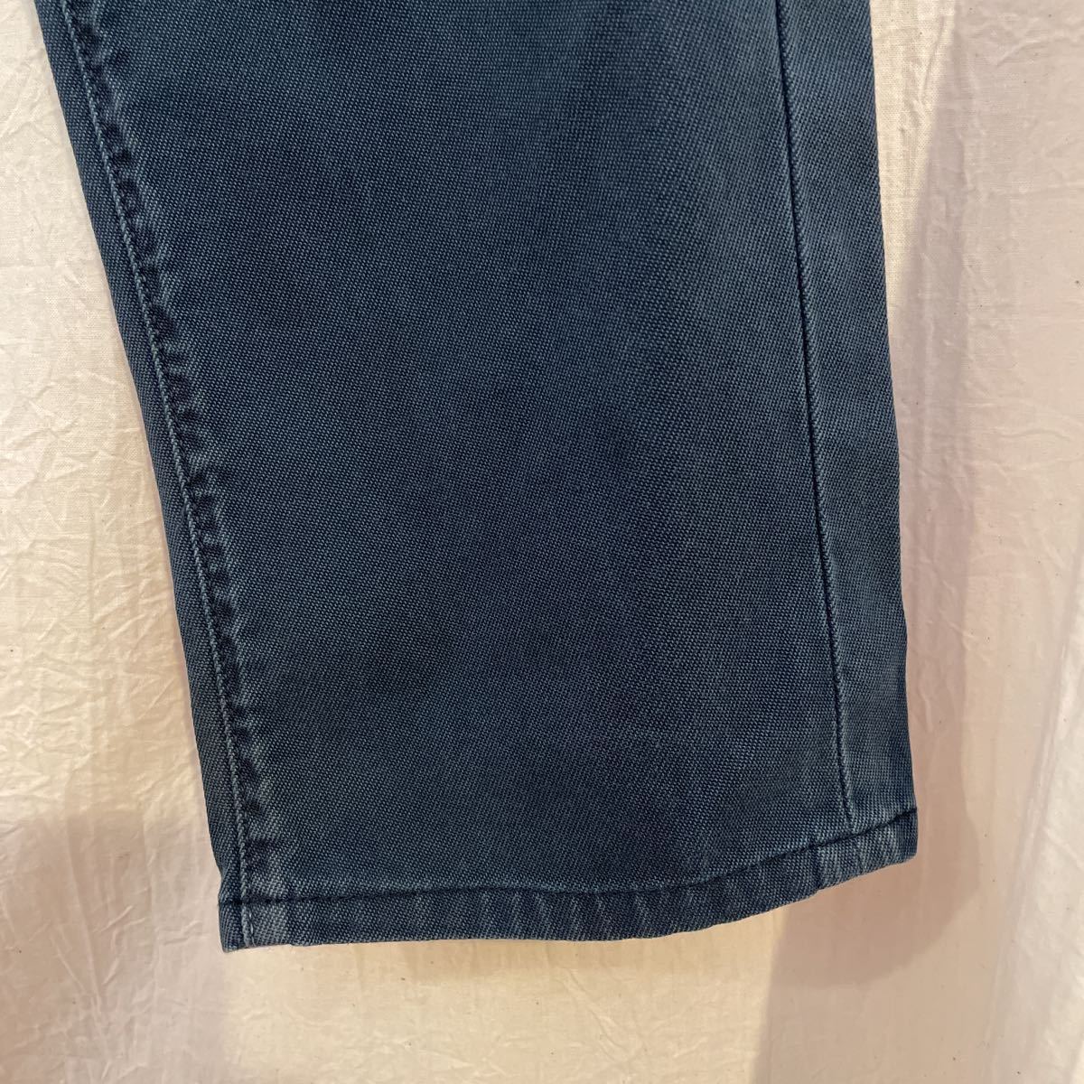 INCOTEX CINQUE( INCOTEX подбородок ke) хлопок брюки 30 темно-синий Vintage обработка Sky тонкий конический незначительный земля стрейч 
