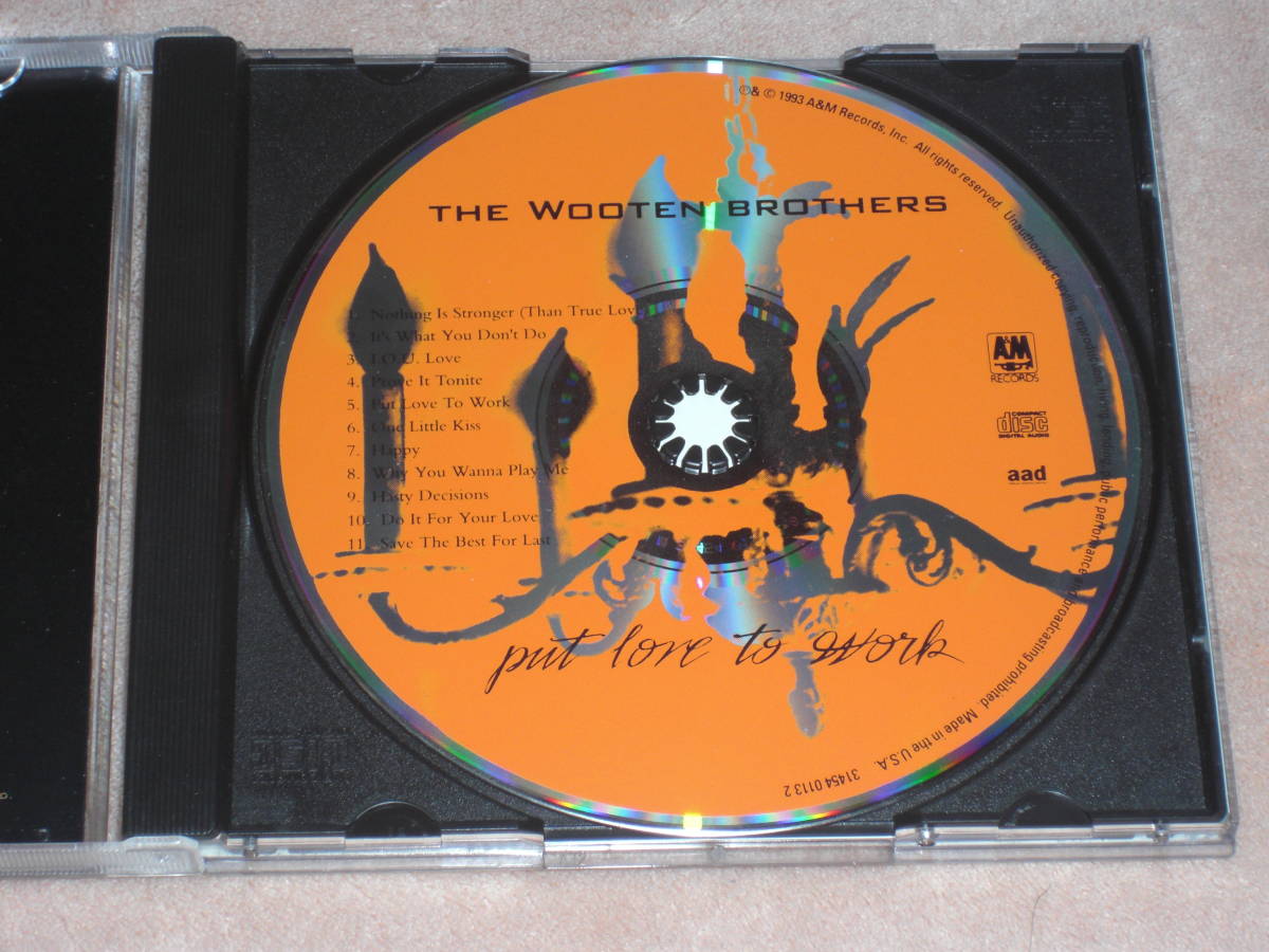 US盤CD The Wooten Brothers ： Put Love To Work  （A&M Records ー 31454 0113 2） P soulの画像4