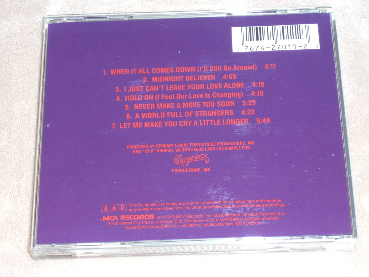 US盤CD B.B. King ： Midnight Believer　　　（MCA Records ー MCAD 27011）　　　P blues_画像2