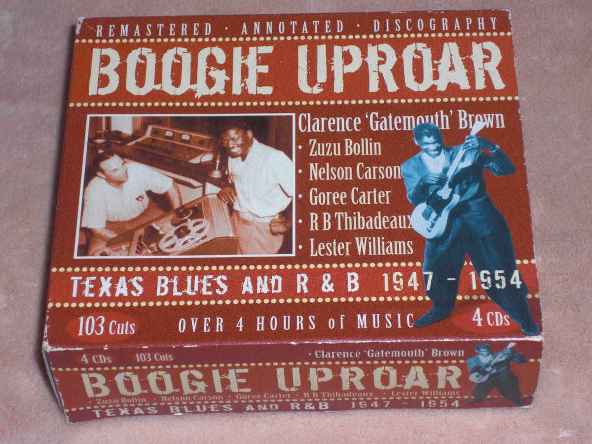 UK盤４枚組CD　V.A. ：Boogie Uproar (Texas Blues And R&B 1947-1954) Gatemouth Brownほか 全103曲（JSP Records ー JSP7758）　P soul_画像9