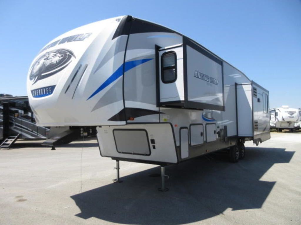 [WING]2024 new car camping trailer 5th wheel ( fifth wheel ) total length approximately 12m 3 sliding out attaching USA stock car holiday house trailer house 