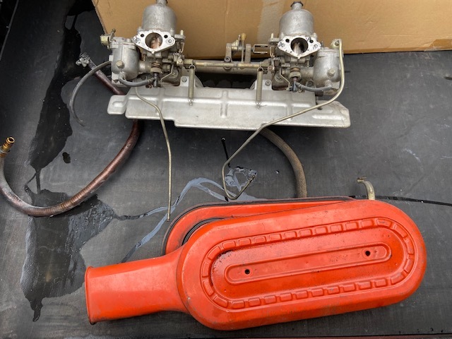 47年式外し S30z用 SUツインキャブ&エアクリーナー S30Z L28 L20 GC10