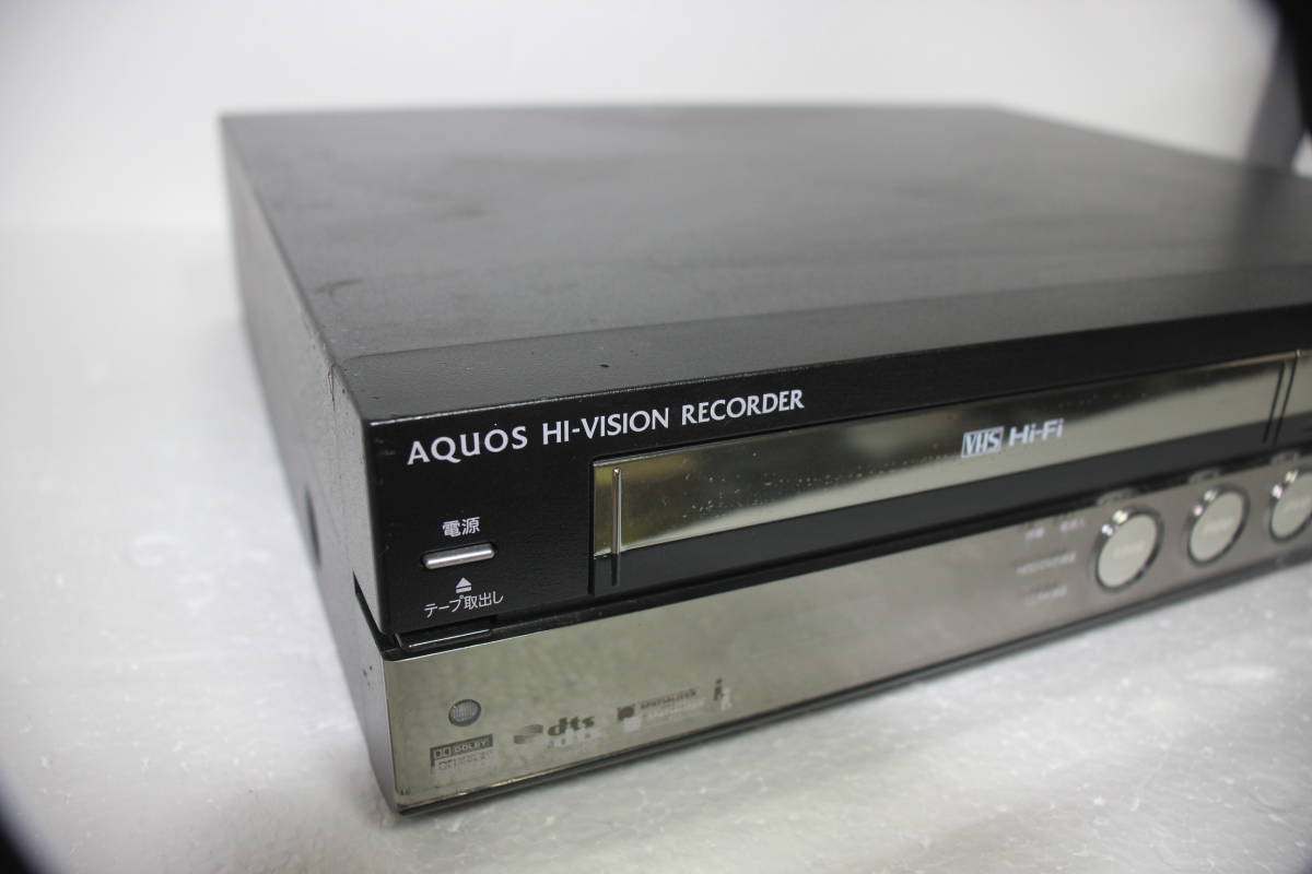 【１円～】SHARP シャープ DV-ACV52 VHS&DVD&HDD 複合デッキ　電源コードなし　動作不明品　ジャンク現状品渡し_画像3