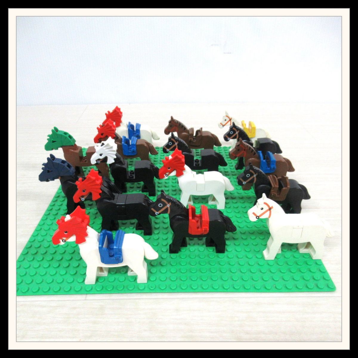 ヤフオク! - 正規品 レゴ LEGO 馬 16頭 まとめてセット 鞍 マ...