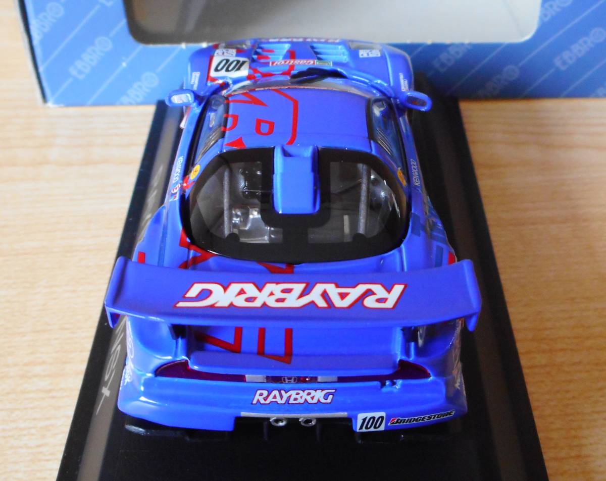 《高橋国光》1/43 RAYBRIG NSX '99 ホンダ NSX JGTC #100 1999【EBBRO(エブロ)】チーム・クニミツ　高橋国光ラストウィン_画像7