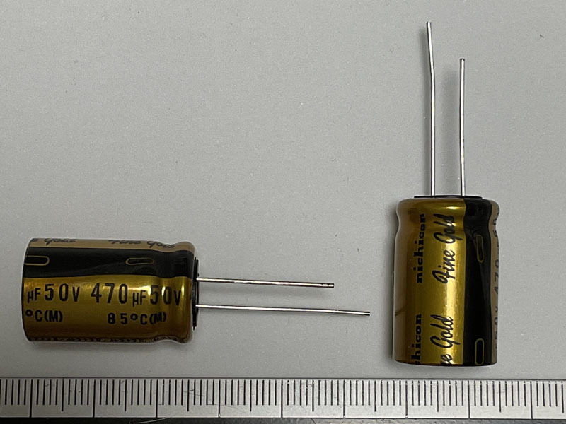オーディオ用 電解コンデンサ 4個 小 オーディオ用 電解コンデンサ 4個 小