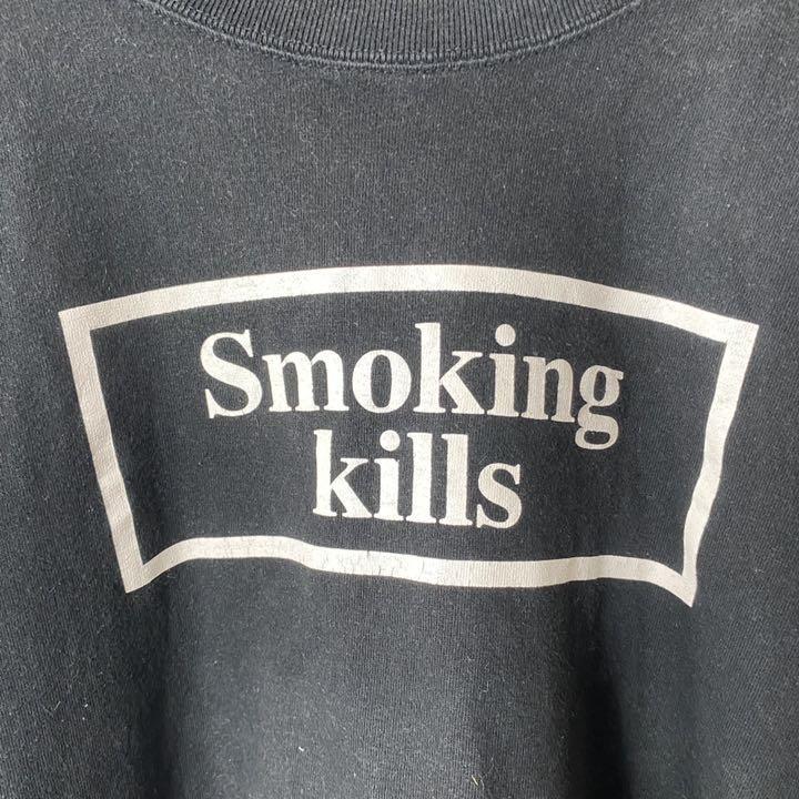 PayPayフリマ｜FR2 Smoking kills スモーキングキルズ ロゴ Tシャツ 半袖 黒 ブラック Sサイズ