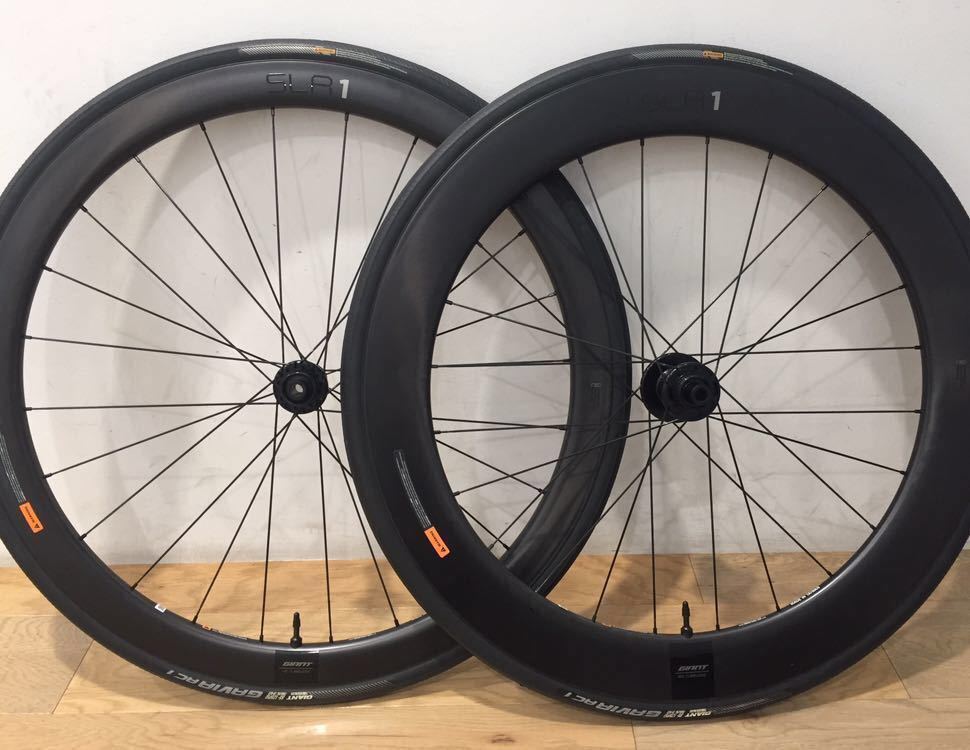 Giant SLR 1 Disc 未使用カーボンディープリム(42/65mm) TLRホイール