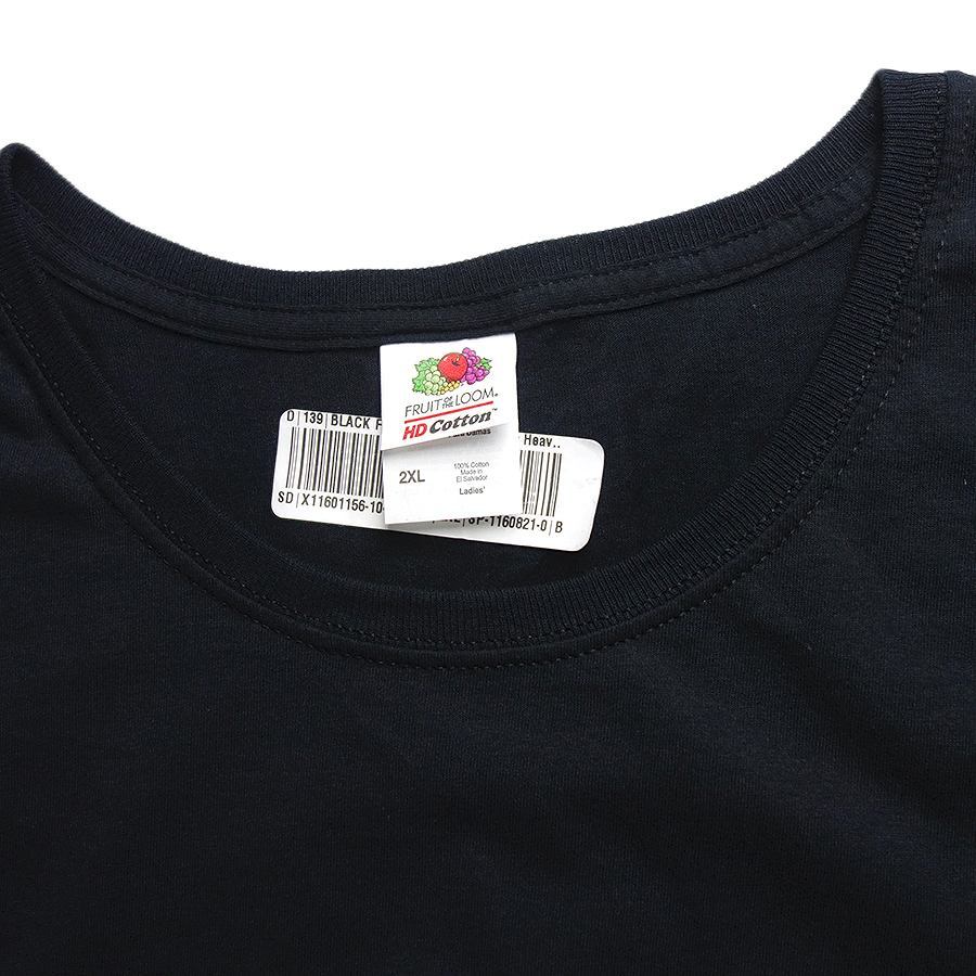 大きいサイズ 新品 レディース Tシャツ ライオン バッグプリントTシャツ 2XLサイズ デッドストック ティーシャツ 黒 #2466_画像5