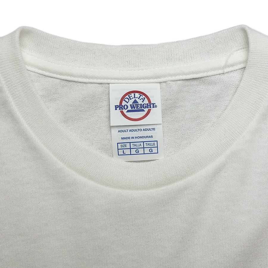 Tシャツ 新品 ブードゥー人形 プリントTシャツ デッドストック メンズ Lサイズ DELTA 白色 #2469_画像4