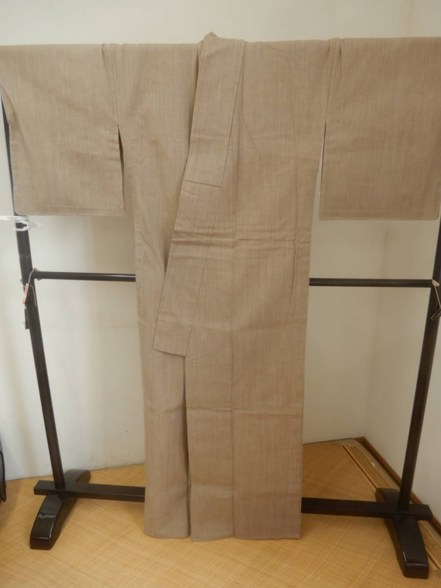 ＜銀の斧＞木綿単衣着物・ジンバブエコットン・日本製織・草木染_画像1