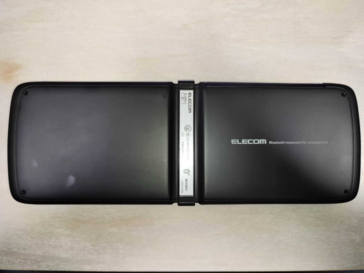 ELECOM Bluetooth対応 折りたたみキーボード TK-FBP017 専用収納カバー付き 中古