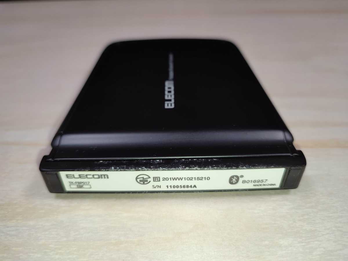 ELECOM Bluetooth対応 折りたたみキーボード TK-FBP017EBK 専用収納カバー付き 中古