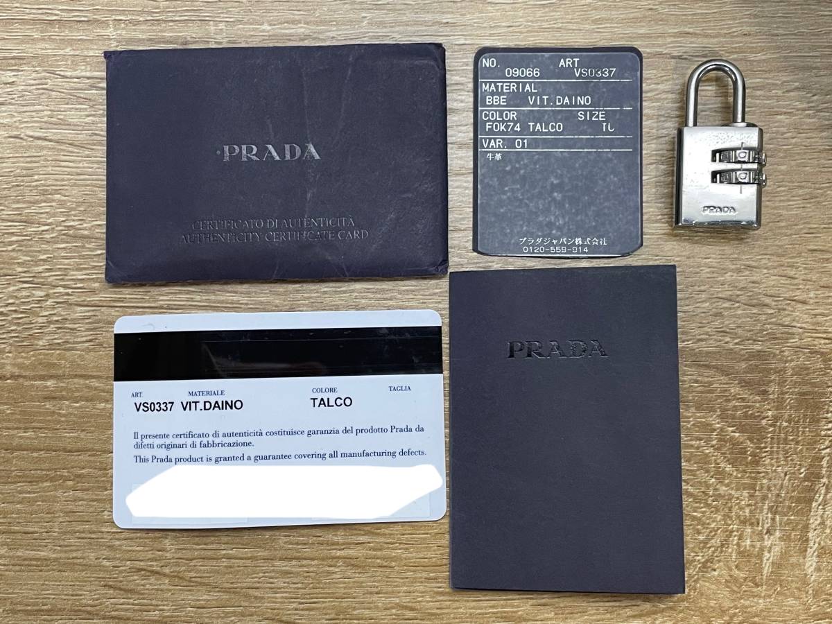 PRADA プラダ レザー ボストンバッグ ブラック パドロック付き www