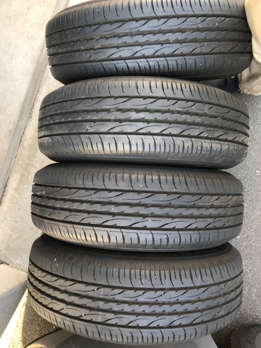 【個人　札幌より】中古　夏タイヤ&アルミホイールセット　14インチ　185/70R/14 4本_画像6