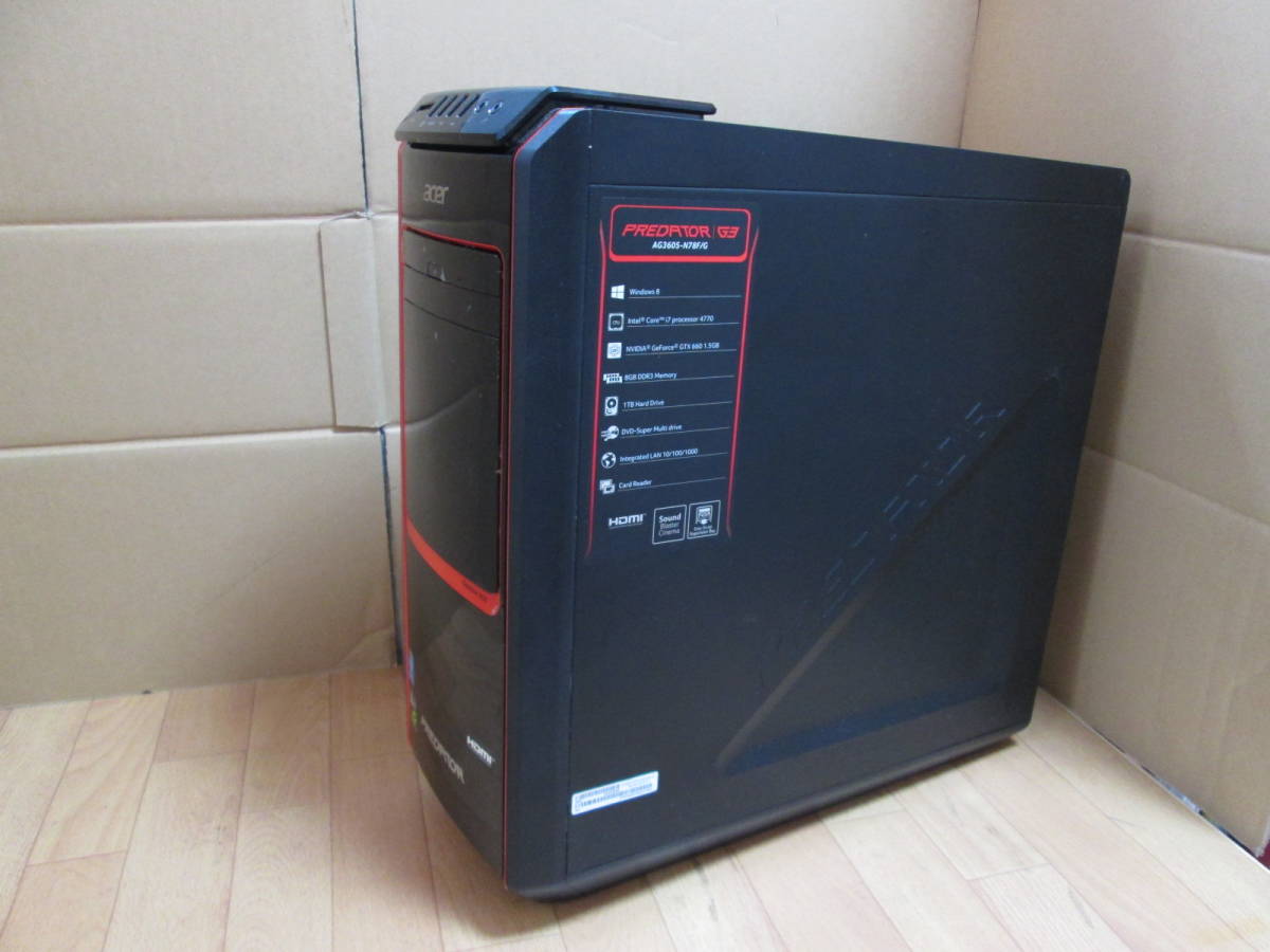 ☆acer AG3605-N78F/G /i7-4770 3.4Ghz/8GB BIOS確認 ☆ www.lram-fgr.ma