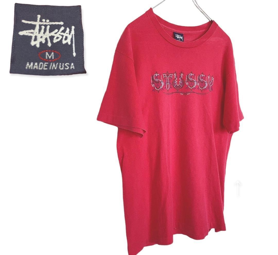 90s old stussy オールド ステューシー 黒タグUSA製 Tシャツ | www