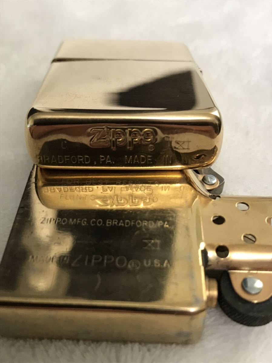 ZIPPO ジッポー オイルライター　金色　ゴールド　未使用品　1995年製_画像3