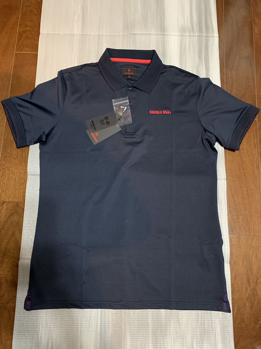 新品・未使用品!BRIEFING ブリーフィング MENS TOUR POLO NAVY