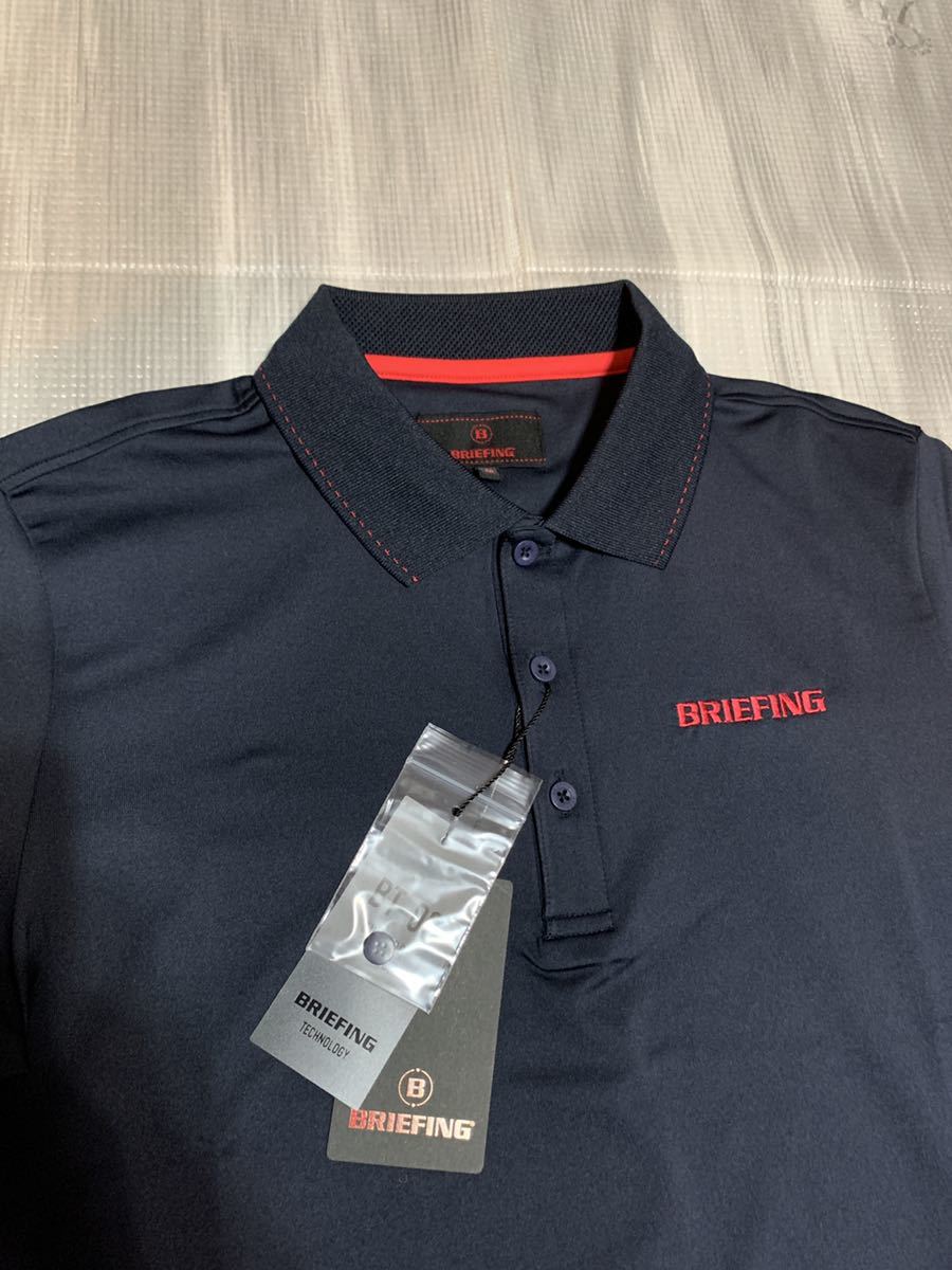 新品・未使用品!BRIEFING ブリーフィング MENS TOUR POLO NAVY