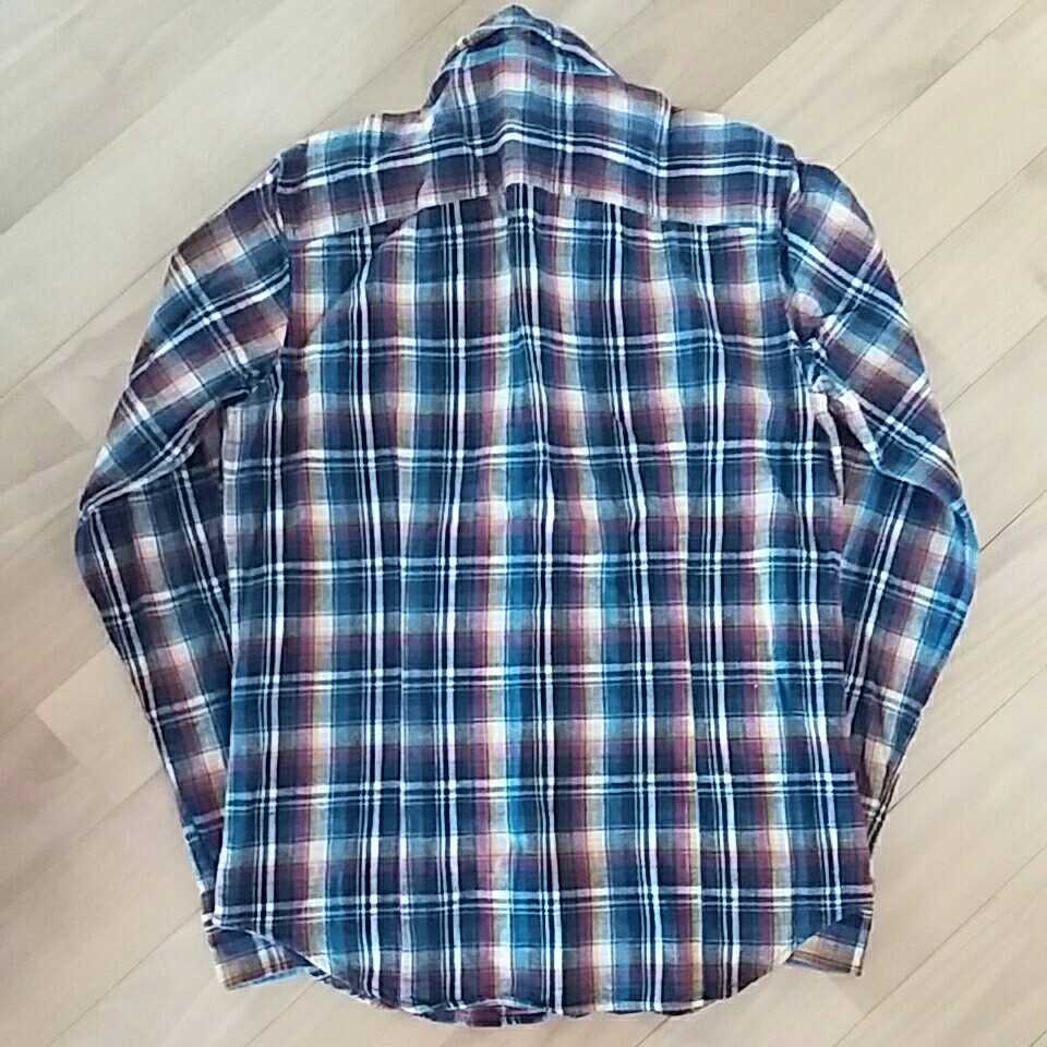 SHIPS JET BLUE flannel shirt S