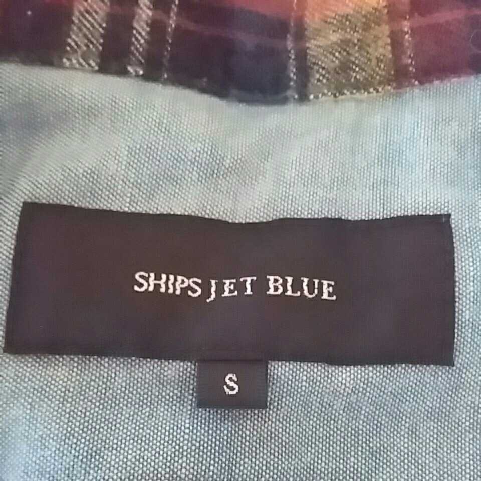 SHIPS JET BLUE flannel shirt S