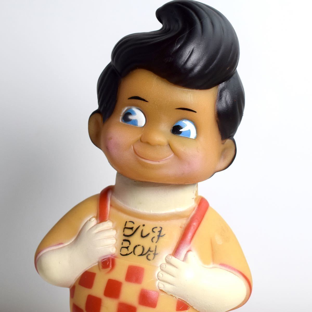 ビッグボーイ Big Boy レストラン 筆記体 ソフビ フィギュア 貯金箱 アドバタイジング キャラクター 企業物 ビンテージ 1973年 E4_画像1